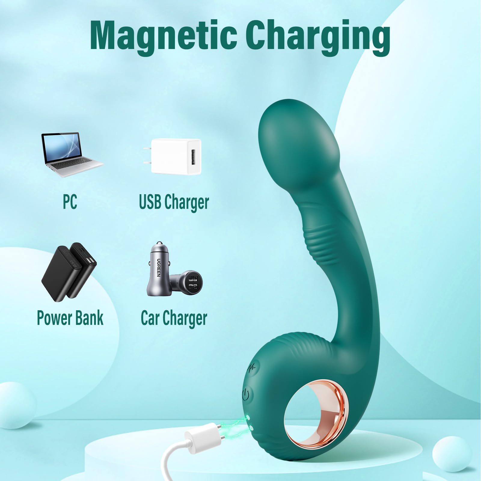 Best G Spot Vibrator for Women - 10 Powerful Vibration Modes, Couples Adult Toy with Clitoral & Anal Stimulator - Perfect for Solo Play & Romantic Nights