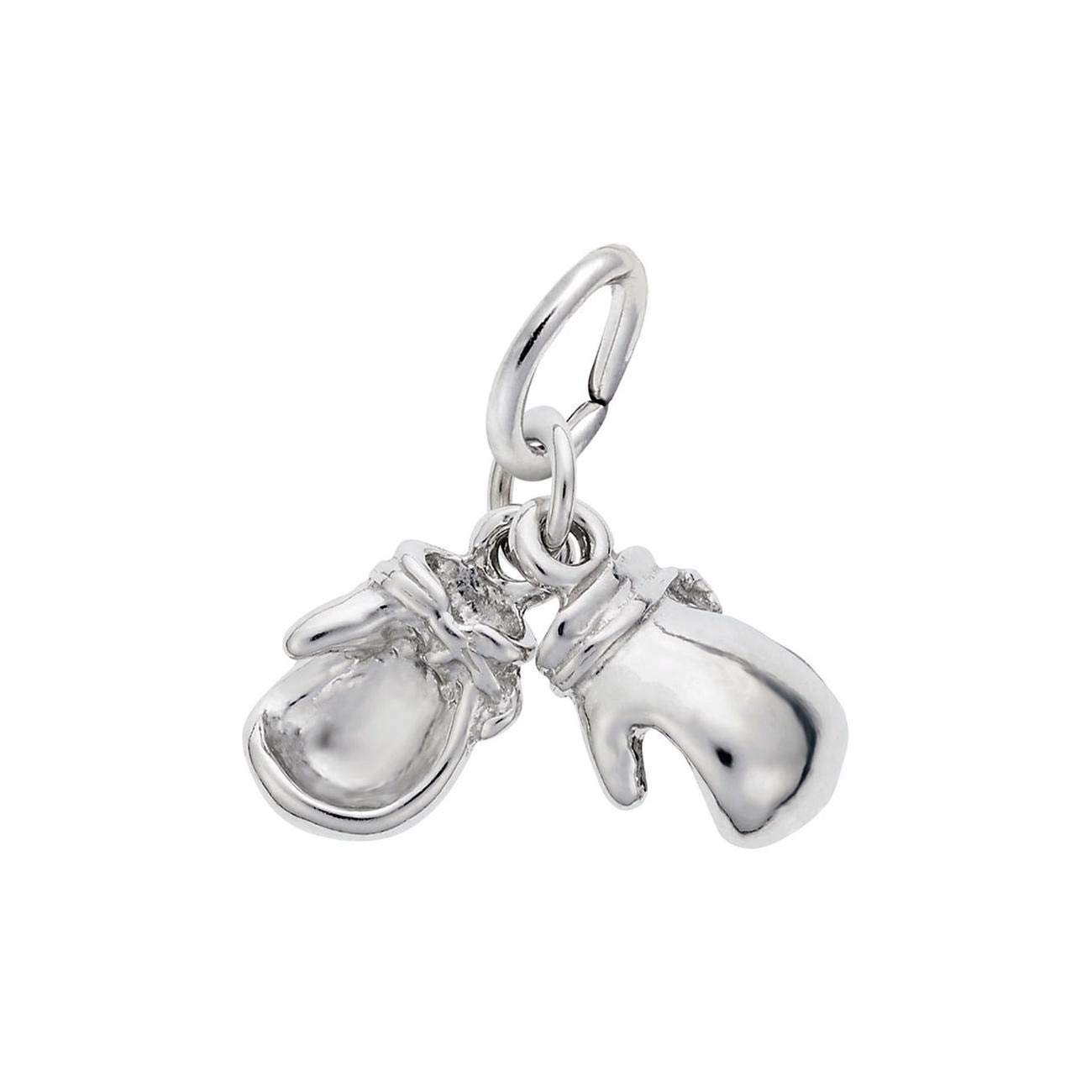 Sterling Silver Boxing Gloves Charm Pendant - Dainty Boxing Jewelry for Women - Perfect for Boxing Enthusiasts, Fighters & Sports Lovers - Great Gift for Birthdays, Anniversaries & Motivational Present