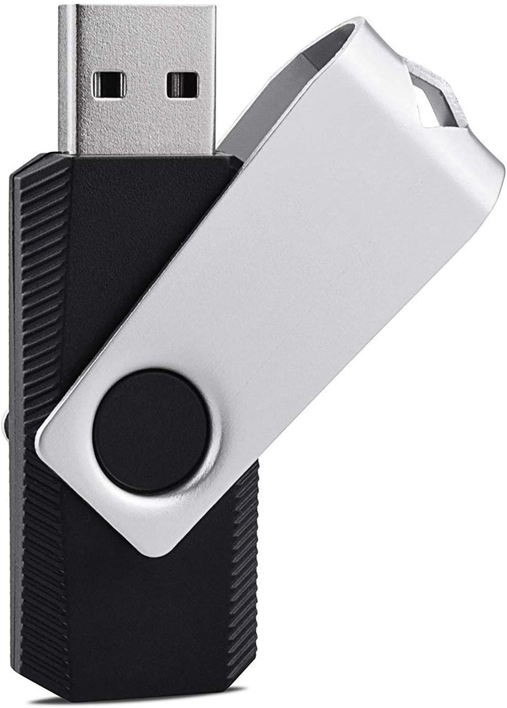 50 Pack 1GB USB Flash Drives Bulk - Swivel USB 2.0 Thumb Drives (Black, 50PCS) - Perfect for Business Promotions, School Projects & Data Storage