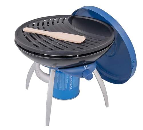 Portable Party Grill & Camping Stove - All-in-One Outdoor BBQ with Griddle, Grid & Pan Support - Perfect for Backyard Parties, Picnics & Camping Trips