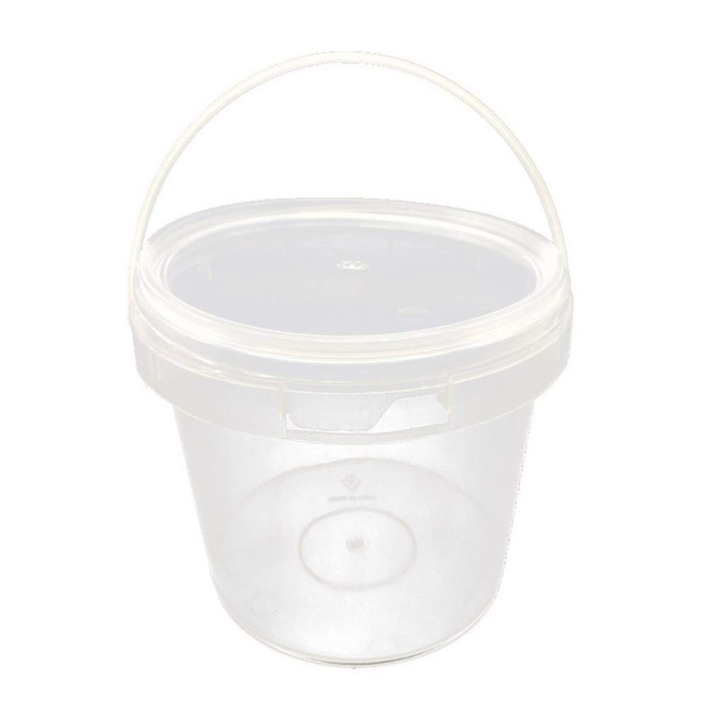 UPKOCH Plastic Pail with Handle - 5 Gallon Food Storage Container for Ice Cream, Meal Prep, Soup | Freezer Safe, Airtight Lid | Perfect for Restaurants, Catering & Bulk Food Storage