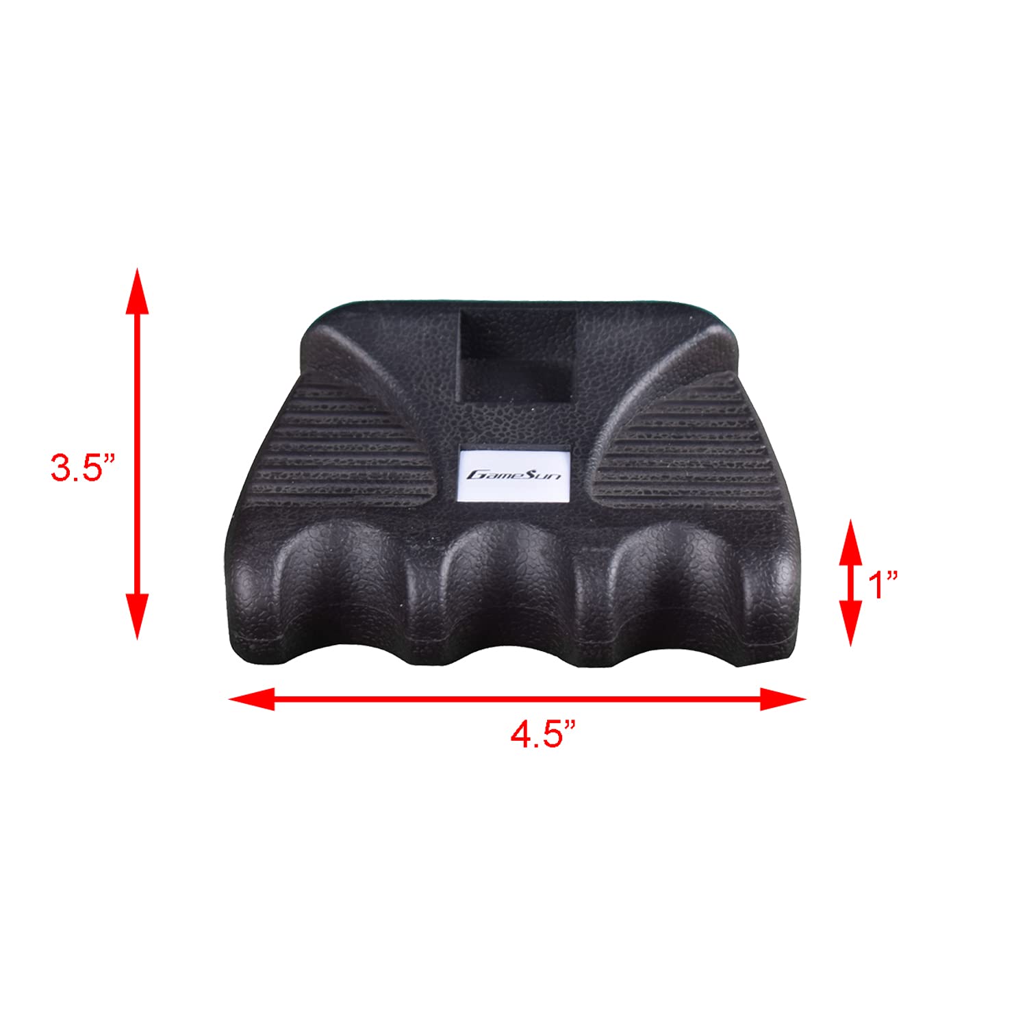 3 Hole Weighted Pool Cue Holder with 4 Chalk Pieces - Billiard Accessory for Home Game Rooms & Bars - Perfect for Organizing Cue Sticks & Accessories