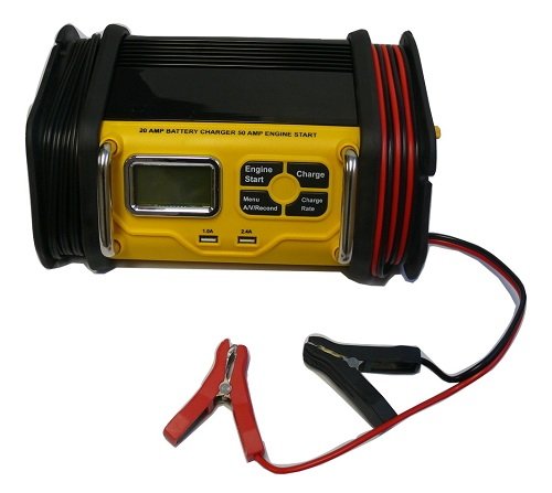 Tank Brand 10/2/50 Amp 12V Battery Charger & Jump Starter - Portable Power for Cars, Trucks & Boats - Emergency Vehicle Starting & Battery Maintenance Solution