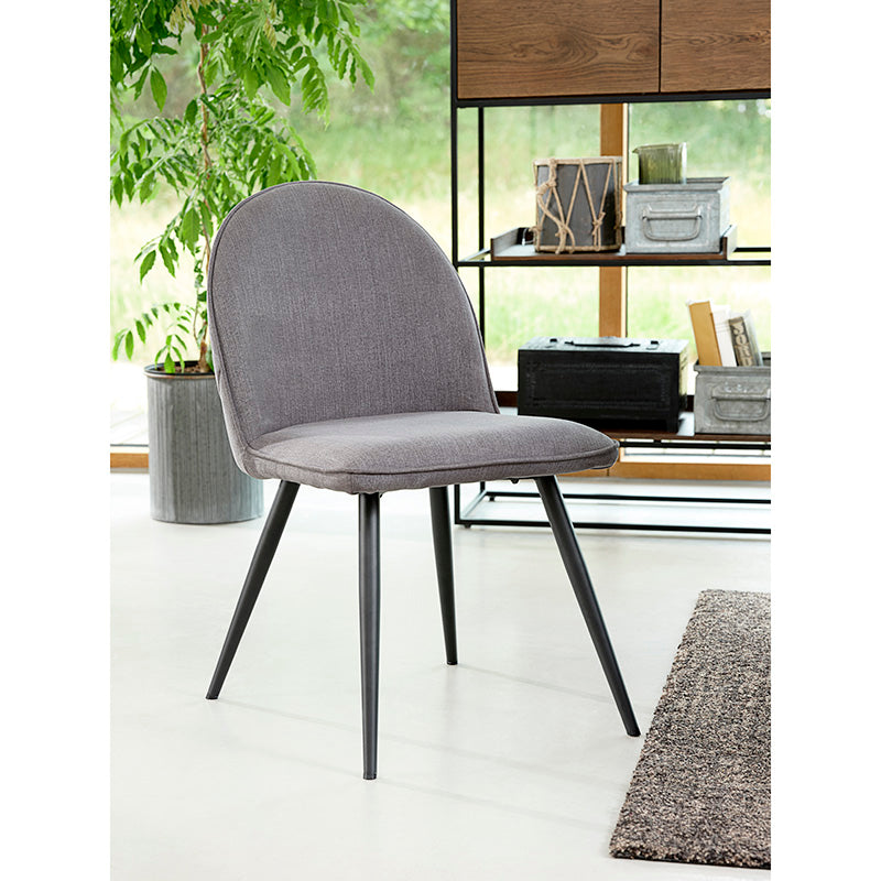 MINTO Modern Grey Dining Chair - Comfortable & Stylish for Kitchen, Dining Room, and Home Office Use