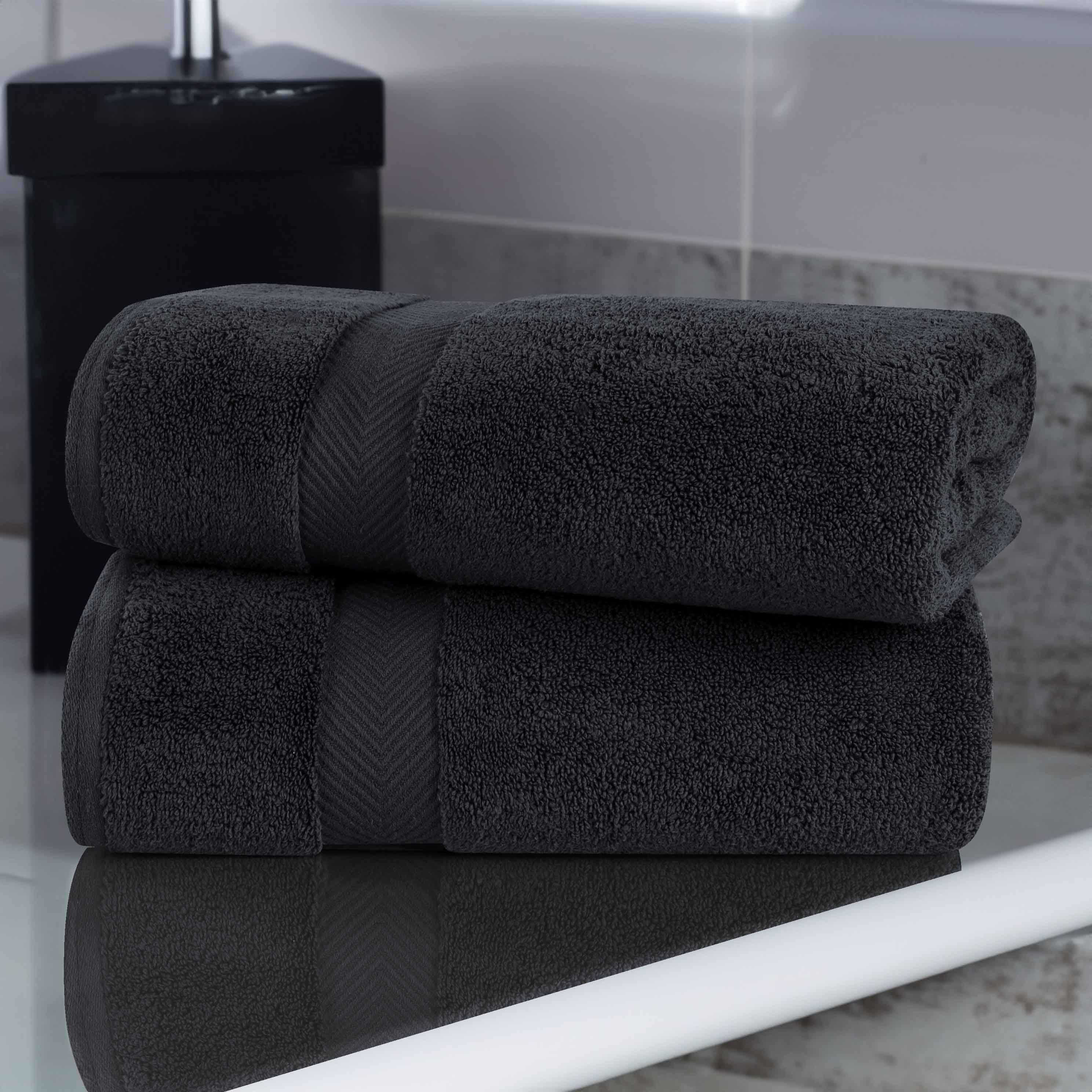 Premium Cotton Zero Twist 2-Piece Bath Sheet Towel Set - Ultra Soft & Absorbent for Spa, Bathroom & Beach Use