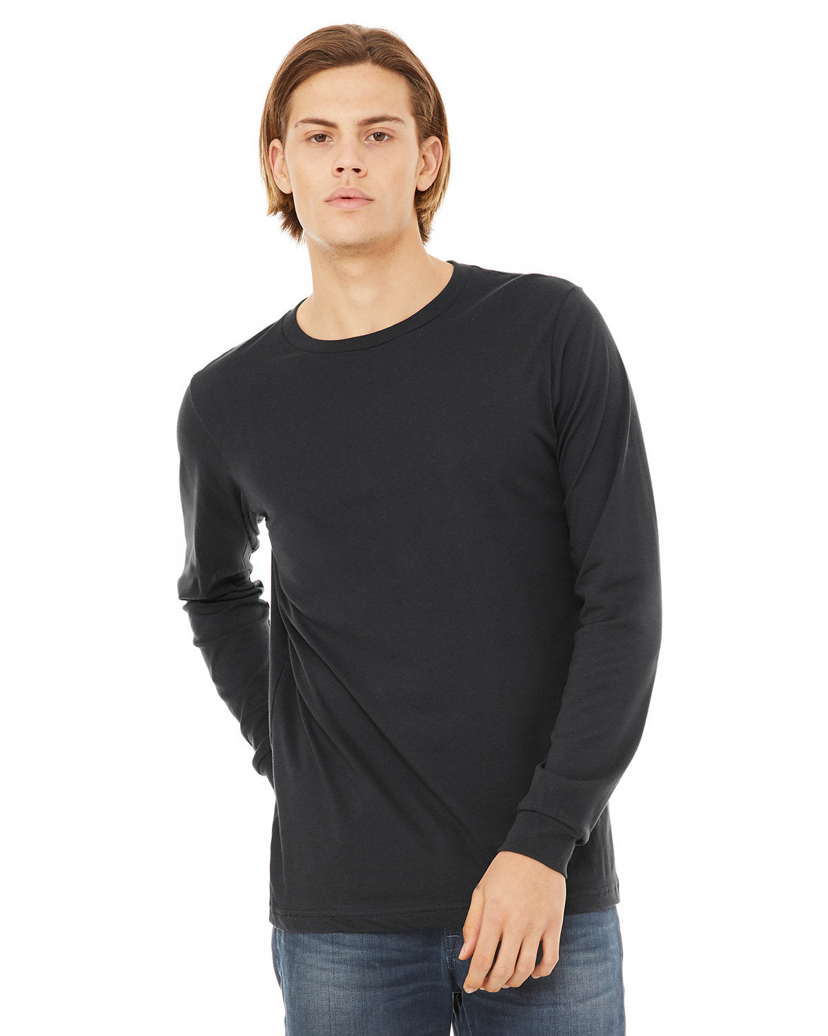 Bella + Canvas 3501 Unisex Jersey Long Sleeve T-Shirt - Soft Cotton Crewneck Tee for Men & Women - Perfect for Casual Wear, Layering, and Everyday Comfort
