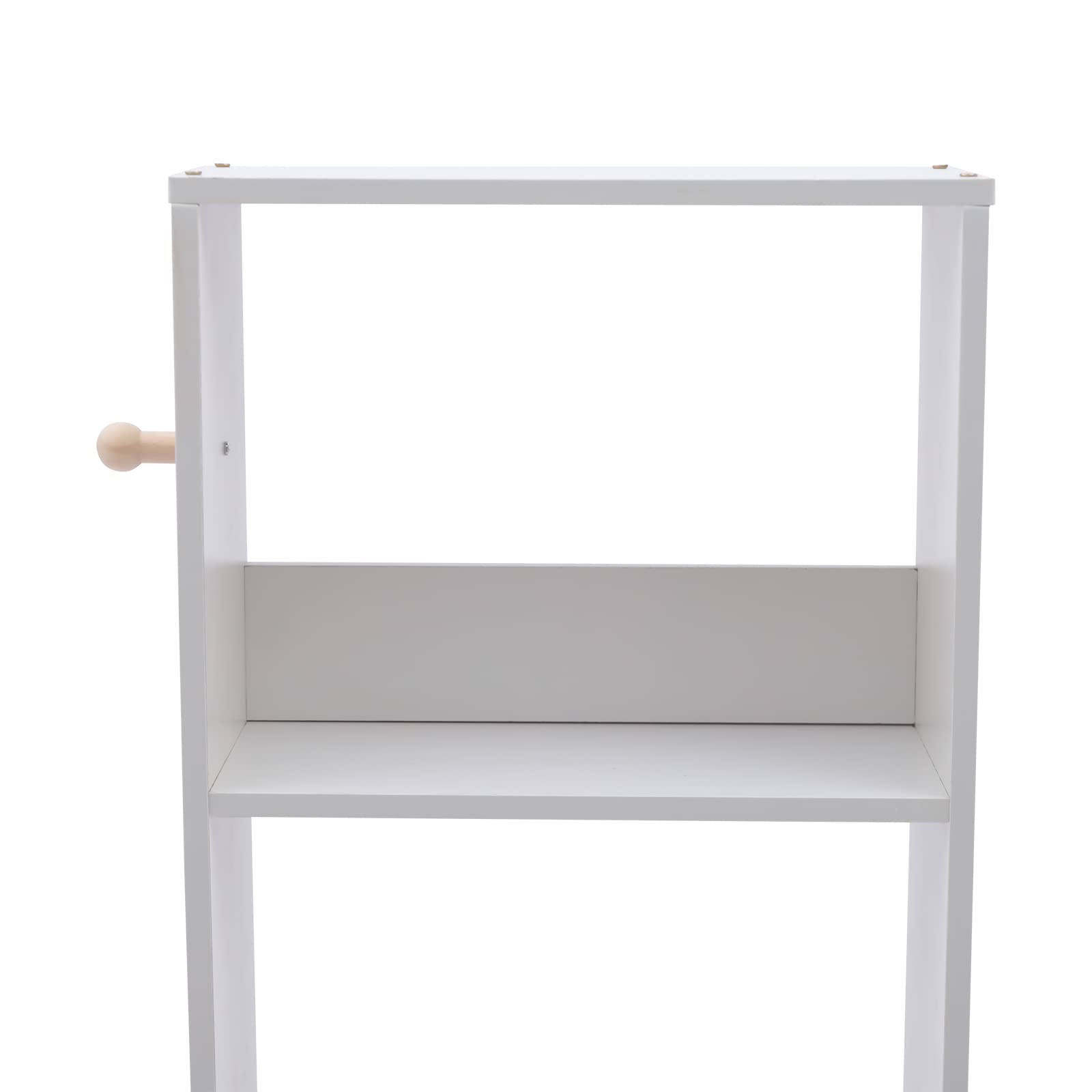 Modern Nightstand with 2 Drawers & 3 Open Shelves - 45