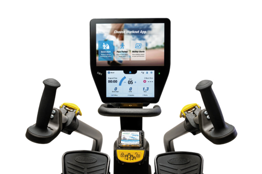 NuStep T6MAX Recumbent Elliptical Stepper Cross Trainer - Low Impact Exercise Machine for Home Gym, Seniors & Physical Therapy - Perfect for Rehabilitation, Cardio Workouts & Full-Body Training