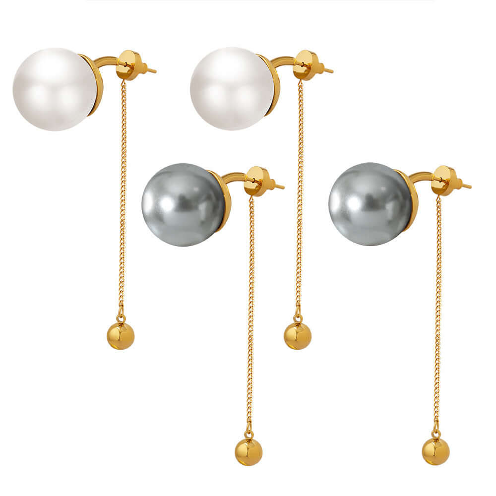 Elegant Pearl Tassel Drop Earrings for Women | Fashion Jewelry Gift for Brides, Party & Date Night | F679