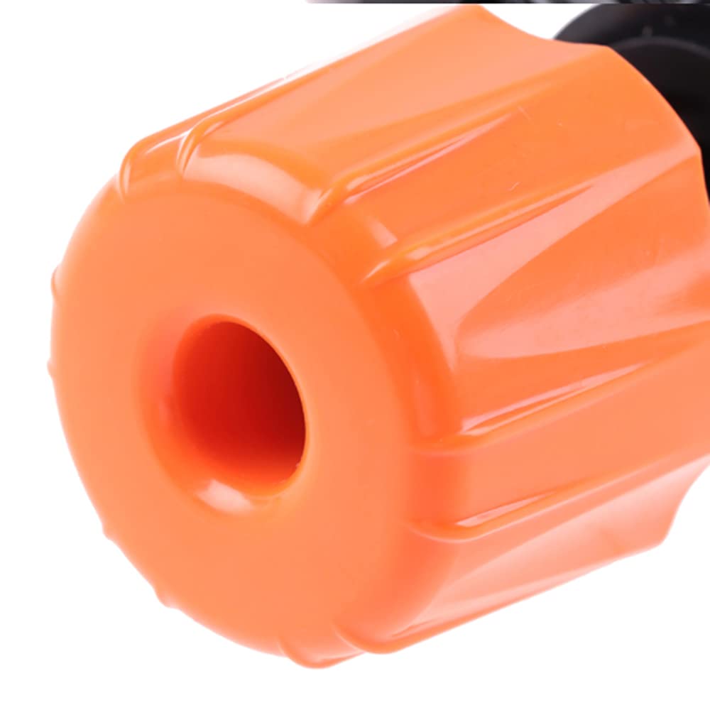 Universal Mixer Tap Hose Connector - Adjustable Water Tap Adapter for Garden Hose Quick Connect, Irrigation & Outdoor Use - Durable Plastic Orange Hose Fitting (1PC) - Perfect for Lawn Watering, Car Washing & Home Plumbing