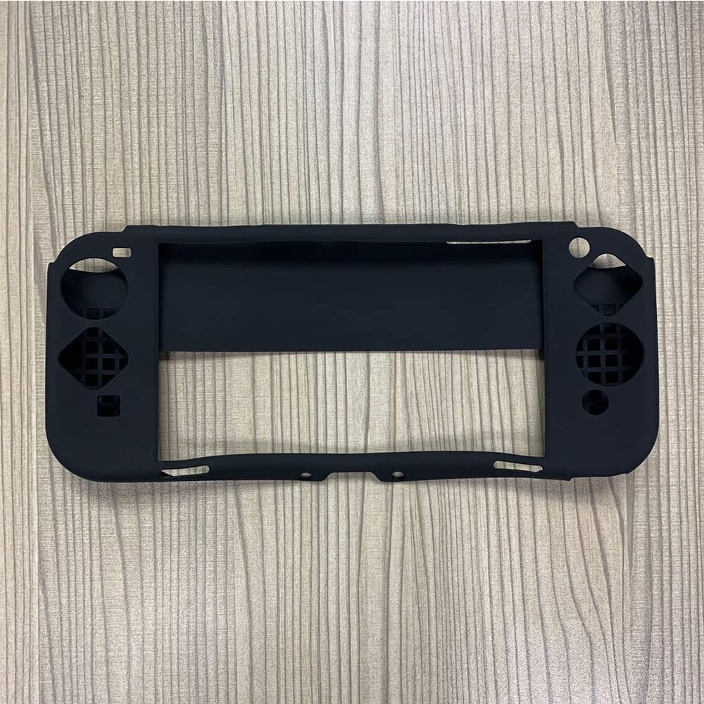 Premium Silicone Protective Case for Nintendo Switch OLED - Soft Shell Skin Cover, Shockproof & Anti-Scratch (Black) - Perfect for Gaming, Travel & Everyday Protection