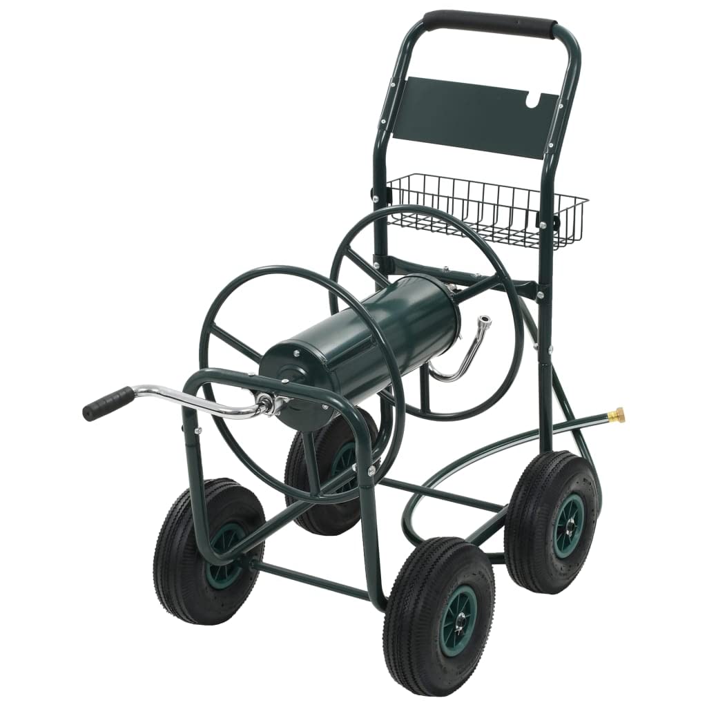 CHARMMA Heavy Duty 246ft Garden Hose Reel Cart with 1/2