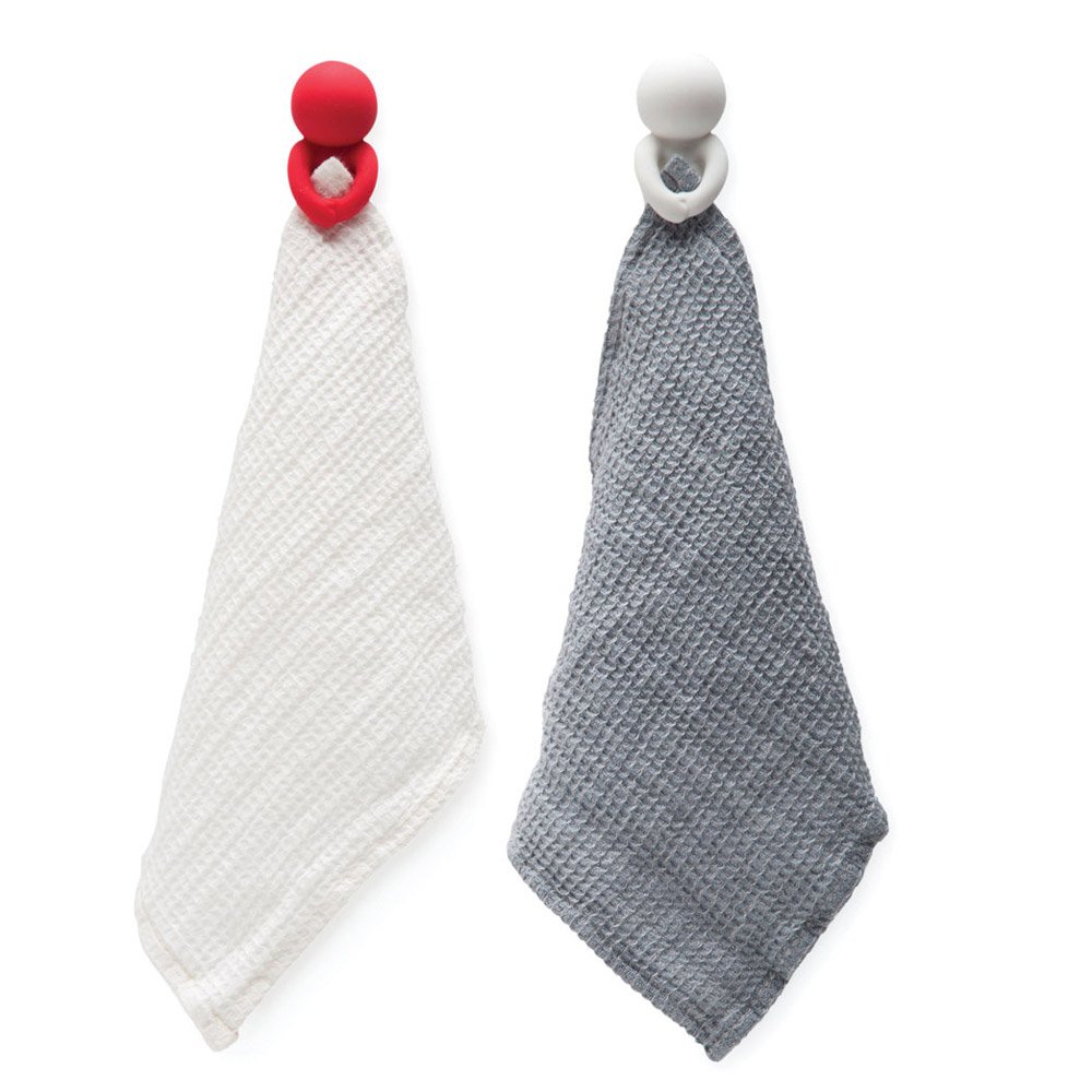 Red Monkey Business Modesto Towel Holder - Bathroom & Kitchen Wall Mounted Organizer for Hand & Dish Towels