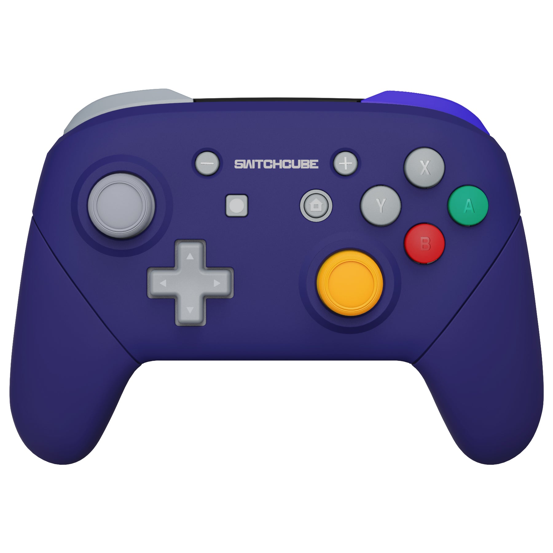 eXtremeRate Classic SwitchCube Style Faceplate & Backplate Handles for Nintendo Switch Pro Controller (Controller Not Included) - FRY001 - Perfect for Gaming, Customization, and Enhanced Grip