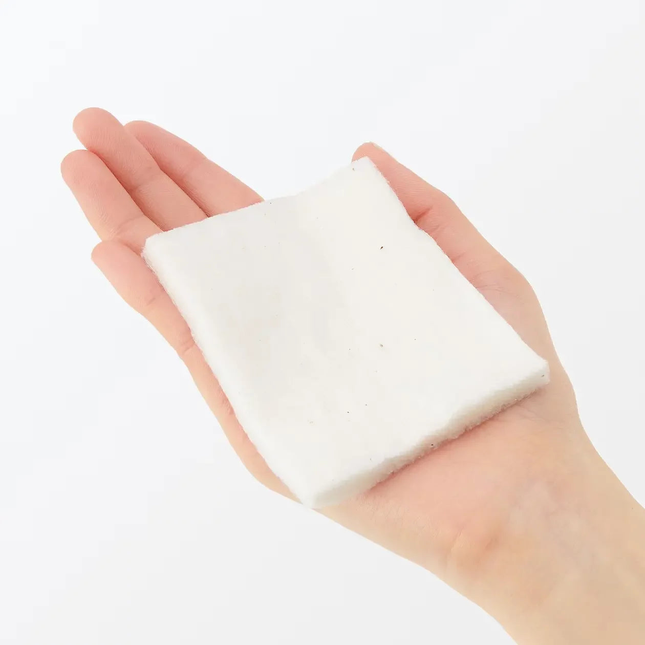 Organic Muji Cut Cotton Ecru Unbleached Facial Cotton Pads Large 90x70mm 88 pcs - Gentle Makeup Remover & Skincare for Sensitive Skin - Perfect for Daily Cleansing, Toner Application & Nail Polish Removal