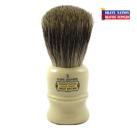 Simpsons Duke D3 Best Badger Shaving Brush for Men - Premium Wet Shaving & Grooming Kit for Sensitive Skin - Perfect for Travel & Daily Use