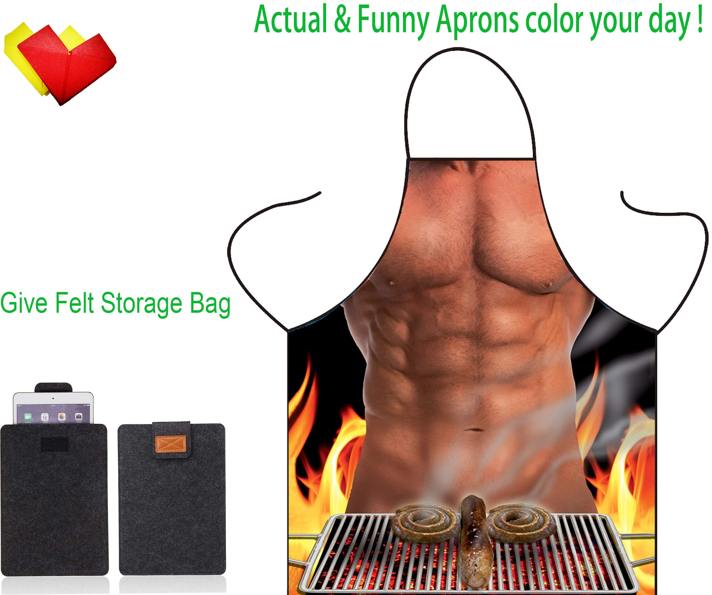 Funny Cute Unisex Cooking Baking BBQ Apron for Adults - Perfect Gift for Kitchen Lovers, Costume Parties & Grilling Enthusiasts | Ideal for Home Chefs, Holiday Gatherings & Themed Events