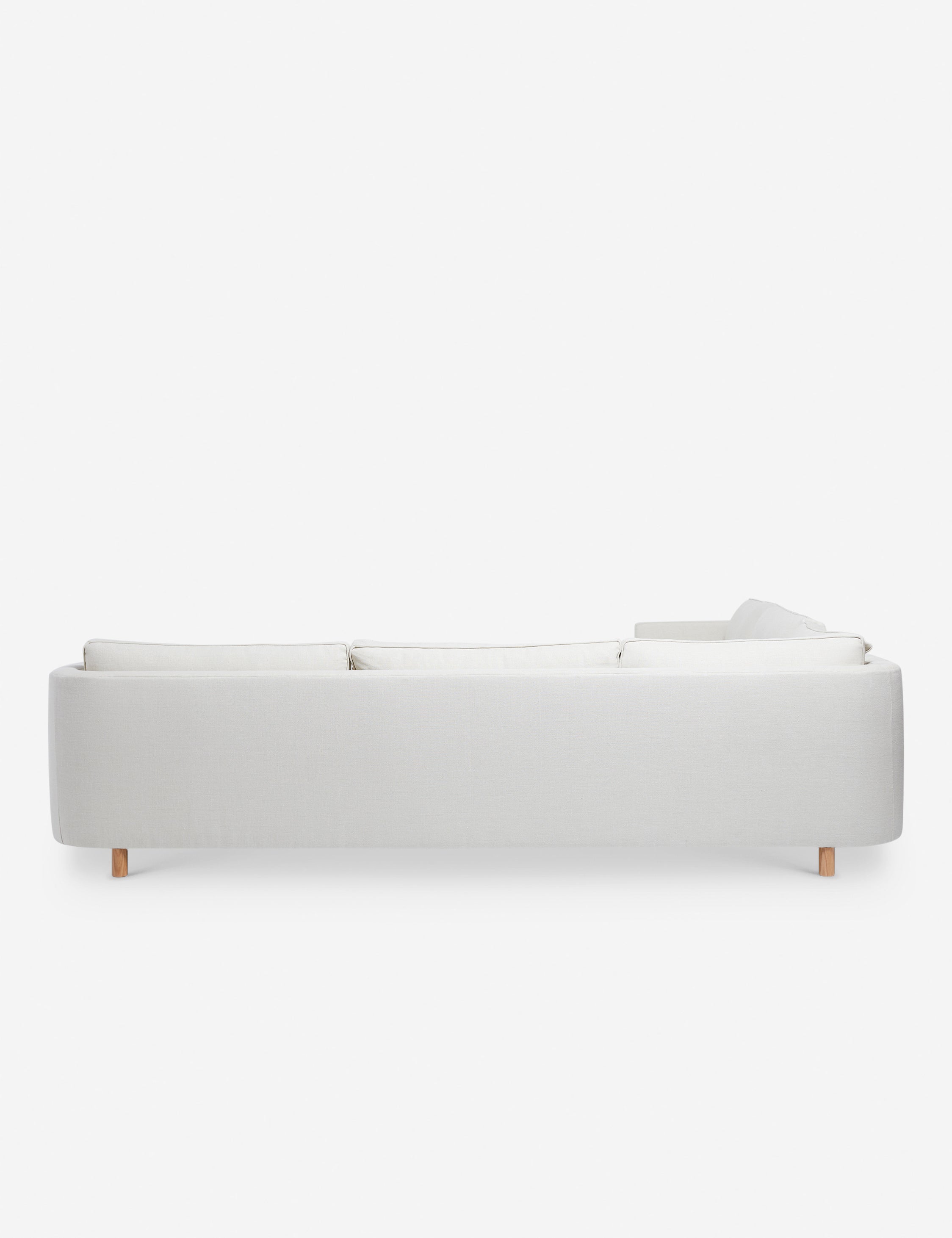 Belmont Corner Sectional Sofa by Ginny Macdonald - Modern L-Shaped Couch with Storage for Living Room, Family Room & Small Spaces