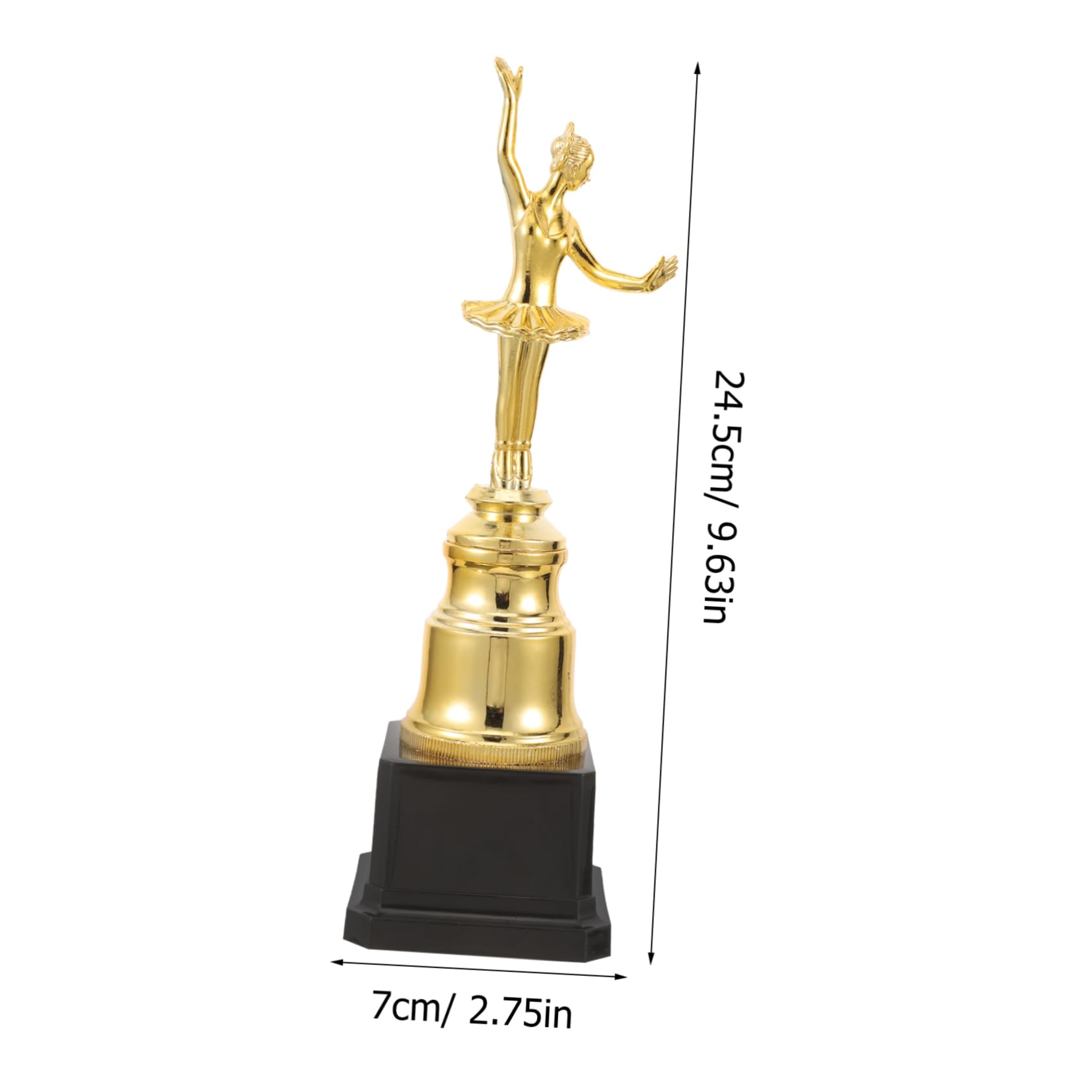 KICHOUSE Ballet Award Trophy - Elegant Dance Competition Prize Cup for Kids, Lightweight & Durable - Perfect for Dance Recitals, Competitions & School Awards