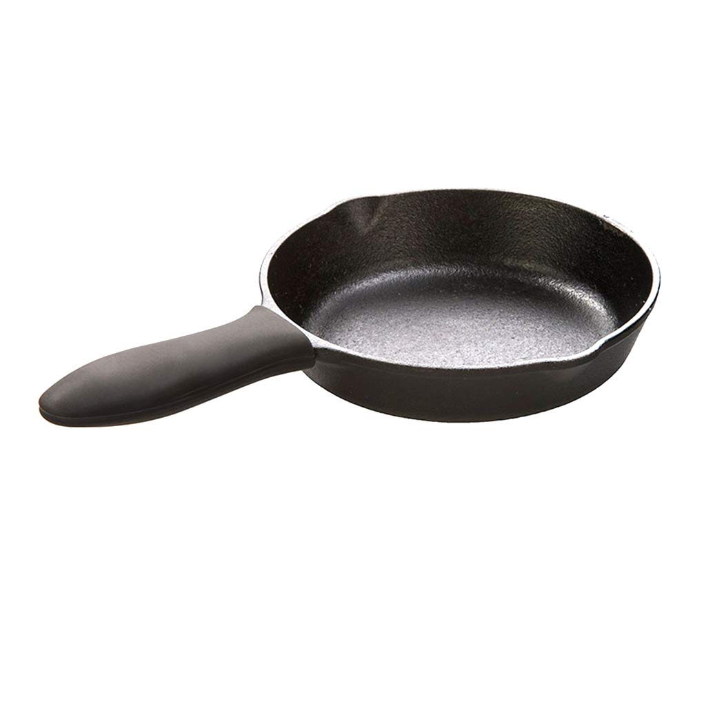 Heat-Resistant Silicone Handle Covers for Cast Iron Skillets & Griddles - 6-Pack Small & Large Black - Non-Slip Grip Protectors for Cooking, Baking & Grilling - Perfect for Stovetop, Oven & Outdoor BBQ Use