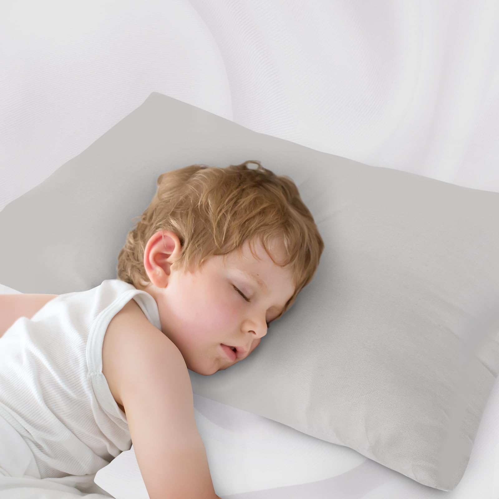 2 Pack Ultra Soft Kids Pillows for Sleeping - Breathable 14