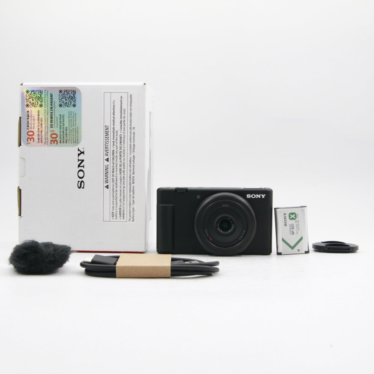 Open Box Sony ZV-1F Vlogging Camera (Black) - Perfect for YouTube Content Creation, Travel Vlogging & Social Media Photography