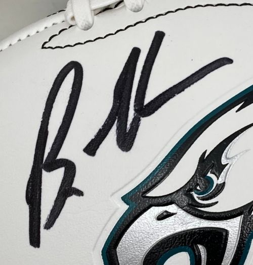 Brandon Graham Autographed Philadelphia Eagles Football with JSA COA & Super Bowl LIX Display Case - Perfect for Eagles Fans, Collectors, and Sports Memorabilia Displays