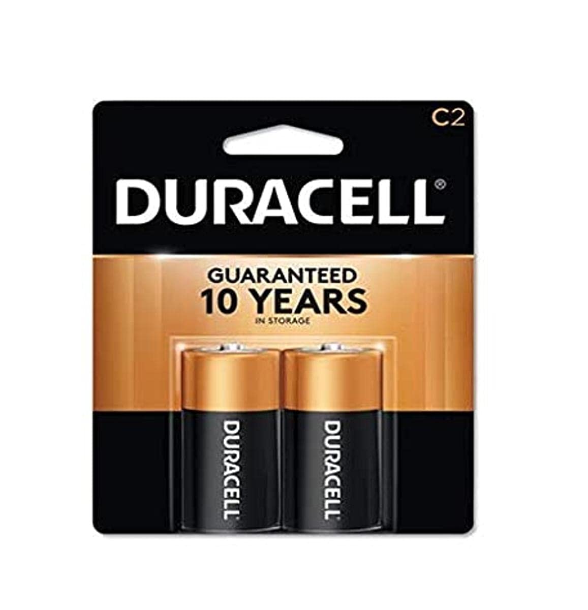 Duracell Coppertop C Alkaline Batteries 1.5V - 2 Pack | Long-Lasting Power for Flashlights, Toys & Electronics