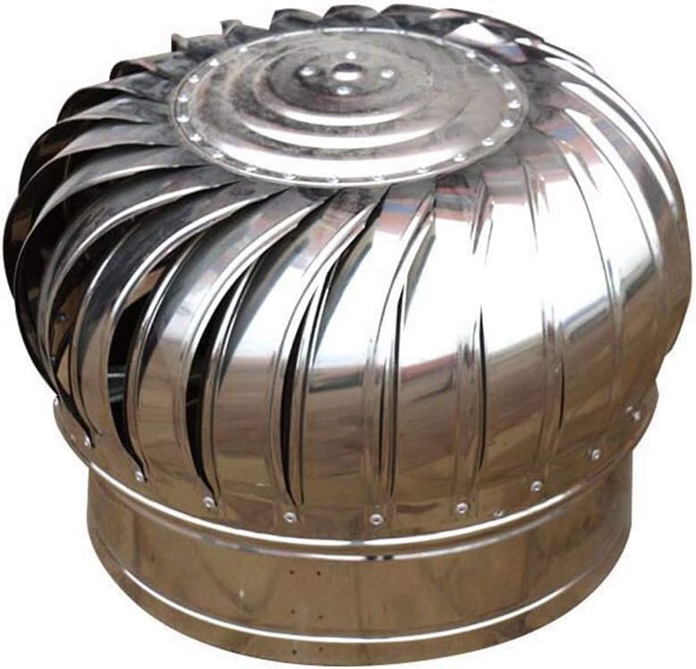 Stainless Steel Rotary Chimney Cowl Cap - 100mm/3.9Inch Anti-Downdraught Vent Spinner for Chimneys & Exhaust Vents | Weatherproof Roof Protection & Improved Airflow for Homes