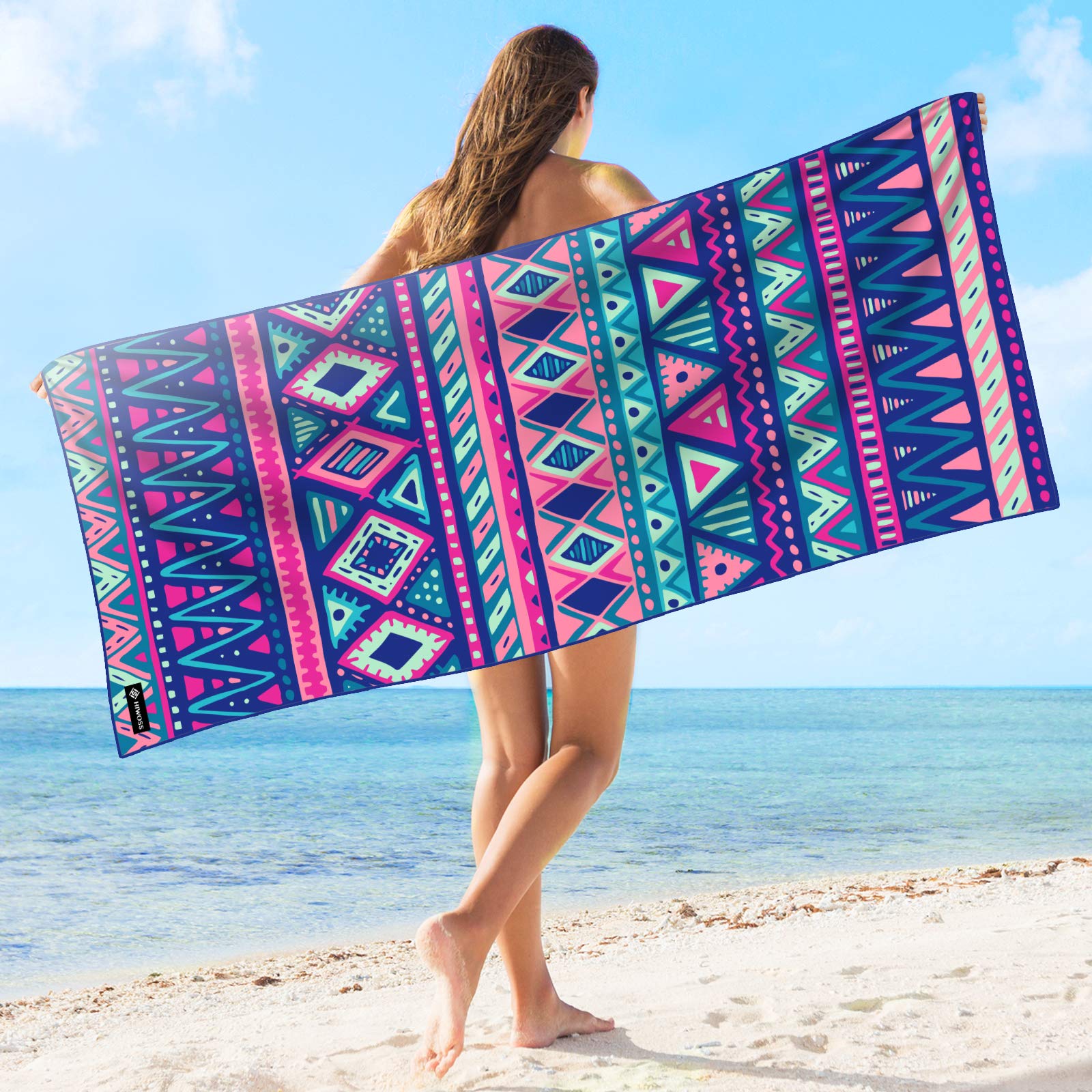 Premium Oversized Microfiber Beach Towel 71