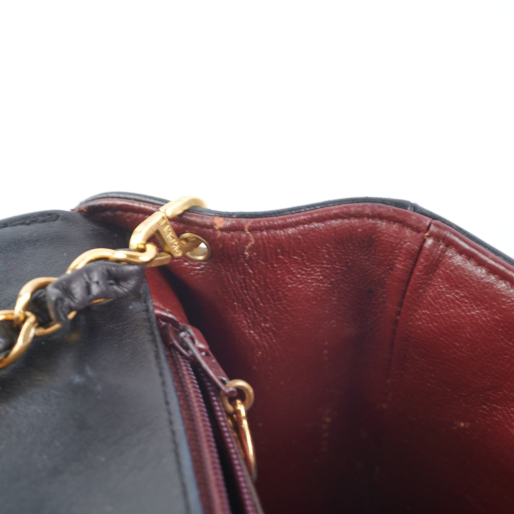 Chanel Medium Diana Black Leather Shoulder Bag - Luxury Designer Handbag for Women | Perfect for Work, Travel & Evening Events