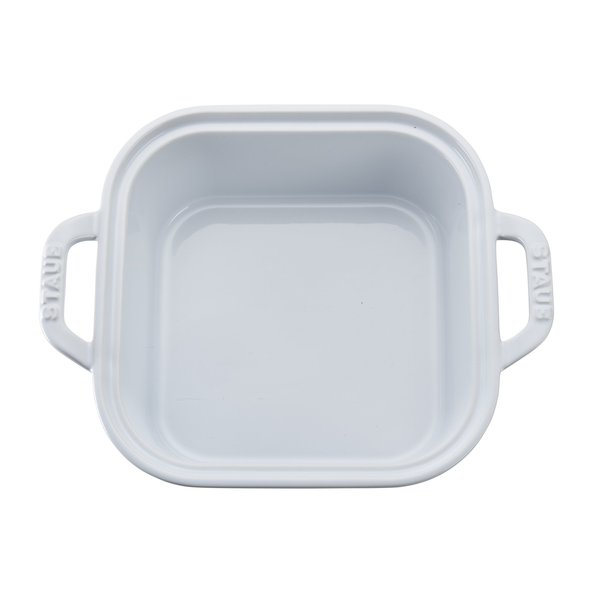 Staub 4-Piece Ceramic Baking Set - Casserole Dish with Lid, Brownie Pan, White | Oven-Safe Cookware for Baking, Roasting & Serving | Perfect for Casseroles, Brownies & Dinner Parties
