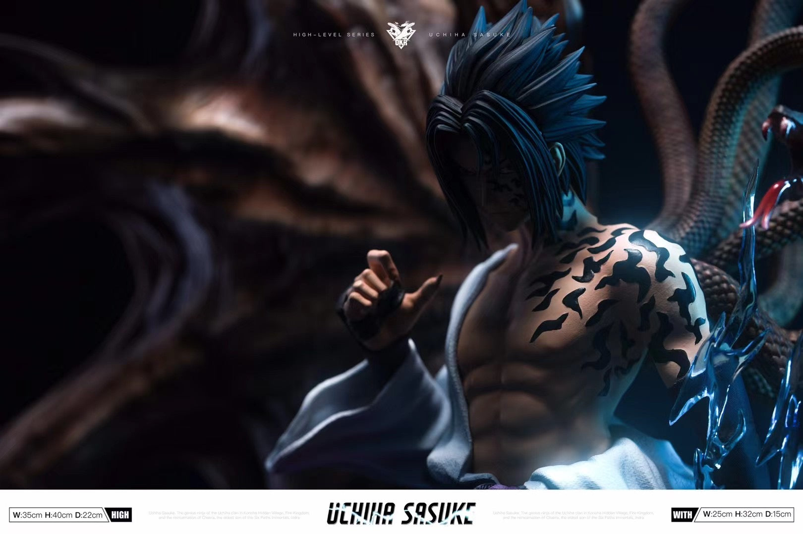 OKR Studio Sasuke Uchiha Naruto Anime Figure - Premium Collectible Action Figure for Anime Fans, Home Decor, and Gift Giving