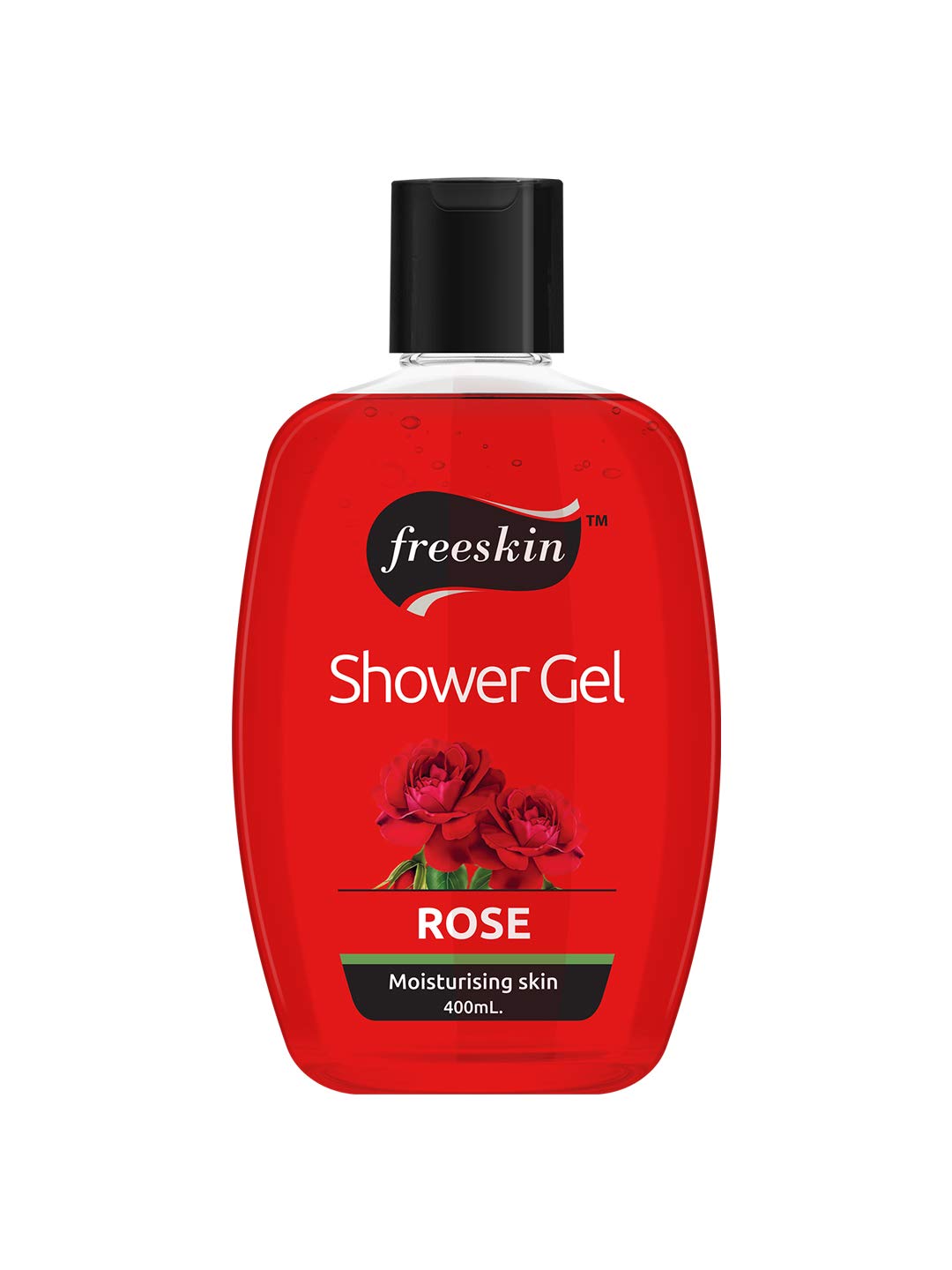 Freeskin Rose Body Wash Shower Gel - 400ml Paraben Free, Sulfate Free & Mineral Oil Free - Hydrating & Gentle for All Skin Types - Unisex Shower Gel for Daily Use, Gift Idea & Spa Days