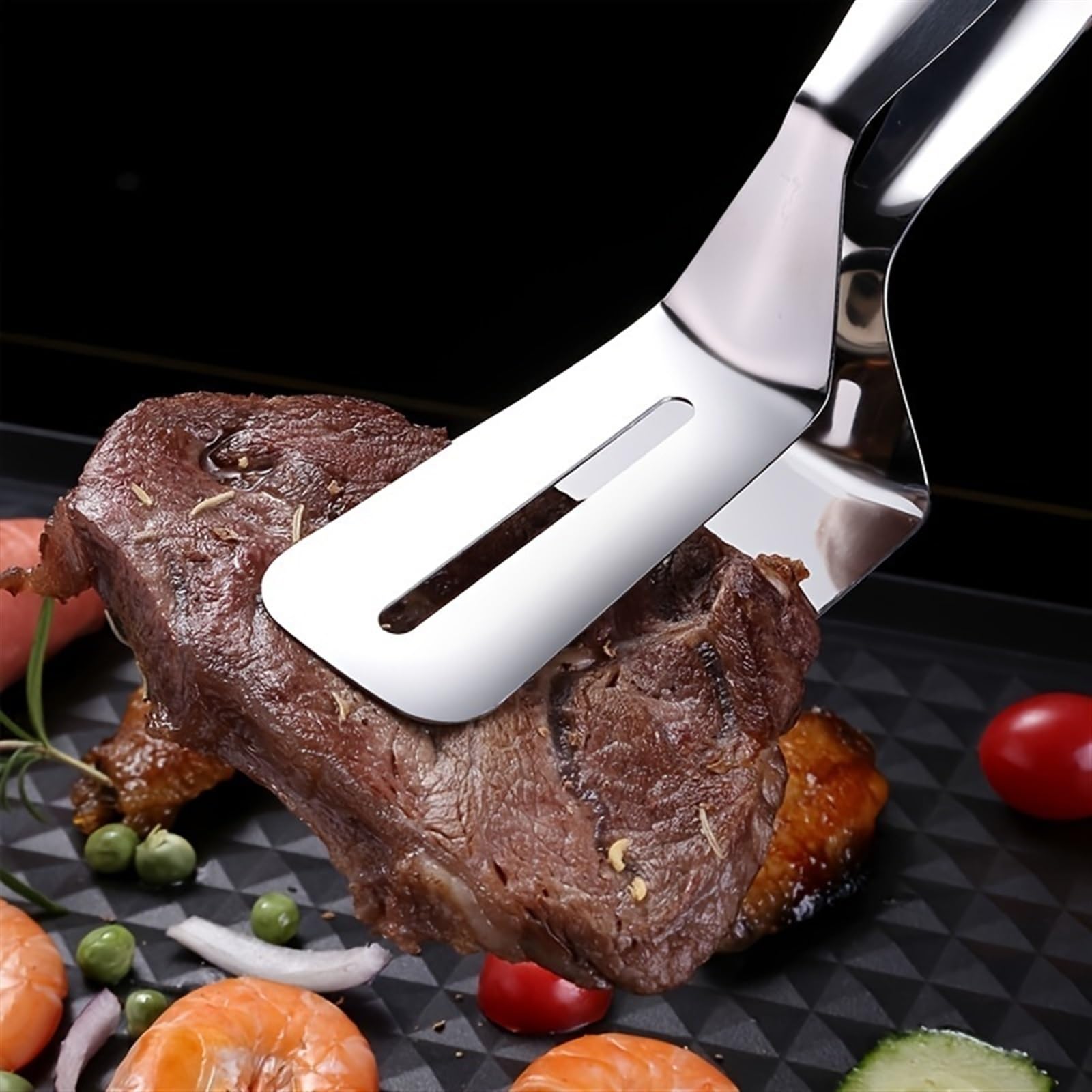 Professional Stainless Steel Hair Removal & Food Tweezers Set - BBQ, Baking, Cooking, Frying Utensil for Bread, Fish, and More - Perfect for Kitchen, Salon, and Beauty Use