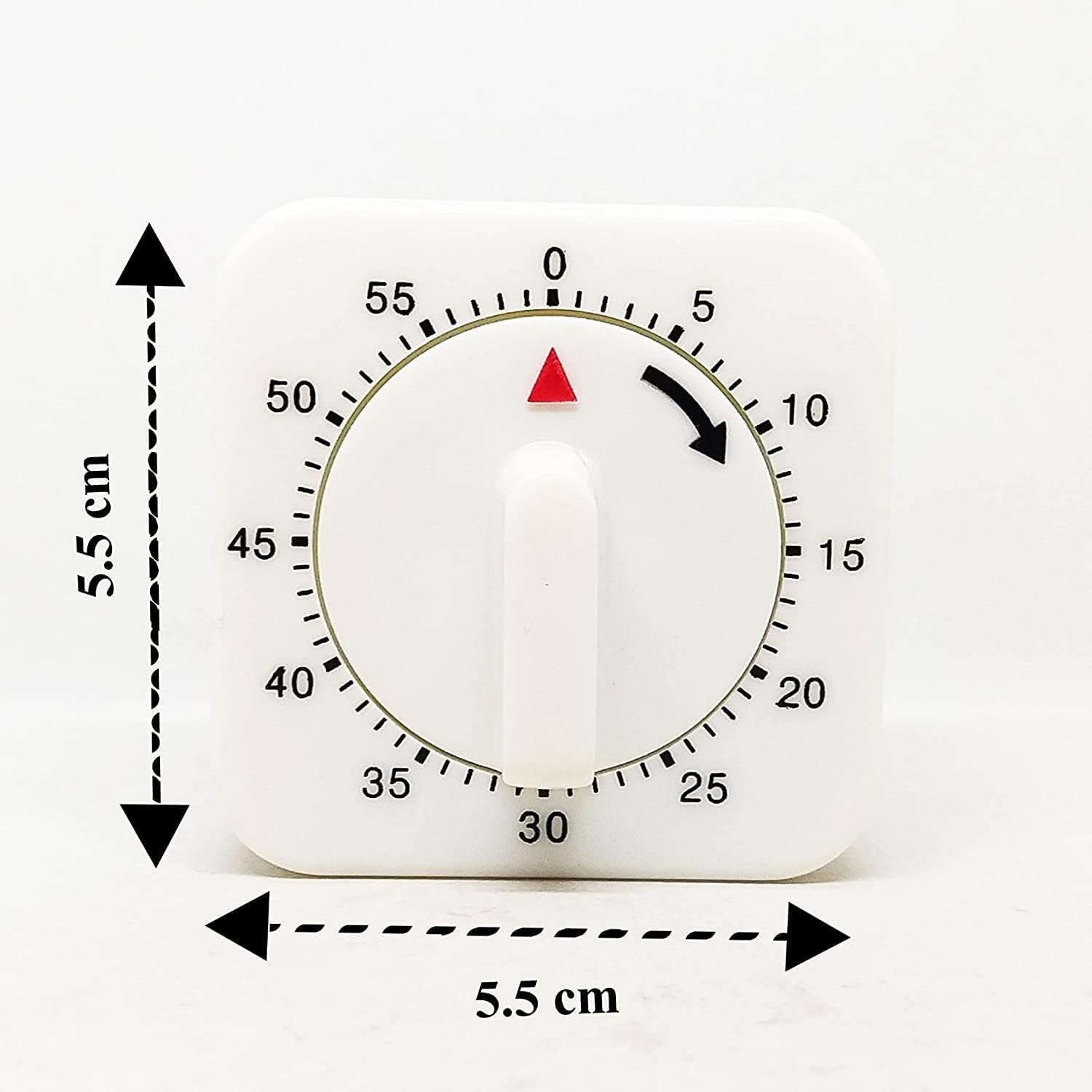 JUSTAKEIT 60-Minute Mechanical Kitchen Timer - Loud Alarm, Manual Countdown Clock for Baking, Cooking & Study - Perfect for Home, Office & Classroom Use
