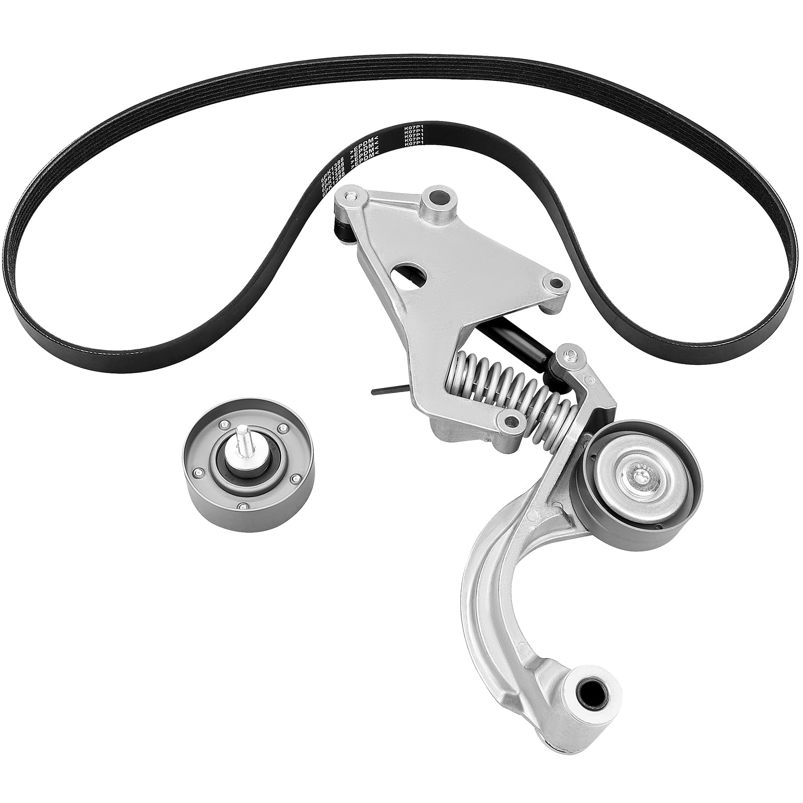 DRIVESTAR Belt Tensioner Kit with Pulley - Compatible with Mini Cooper 2002-2008 1.6L Engine - High Quality Drive Belt Component Replacement - Perfect for DIY Auto Repair & Maintenance