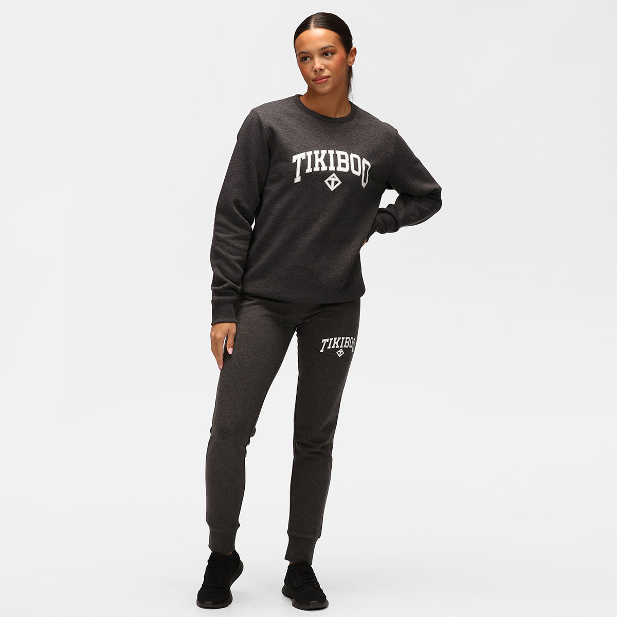 Premium Charcoal Athleisure Sweatshirt for Men & Women - Soft Cotton Blend Hoodie for Gym, Yoga & Casual Wear - Trendy Streetwear Pullover for Workouts & Lounge