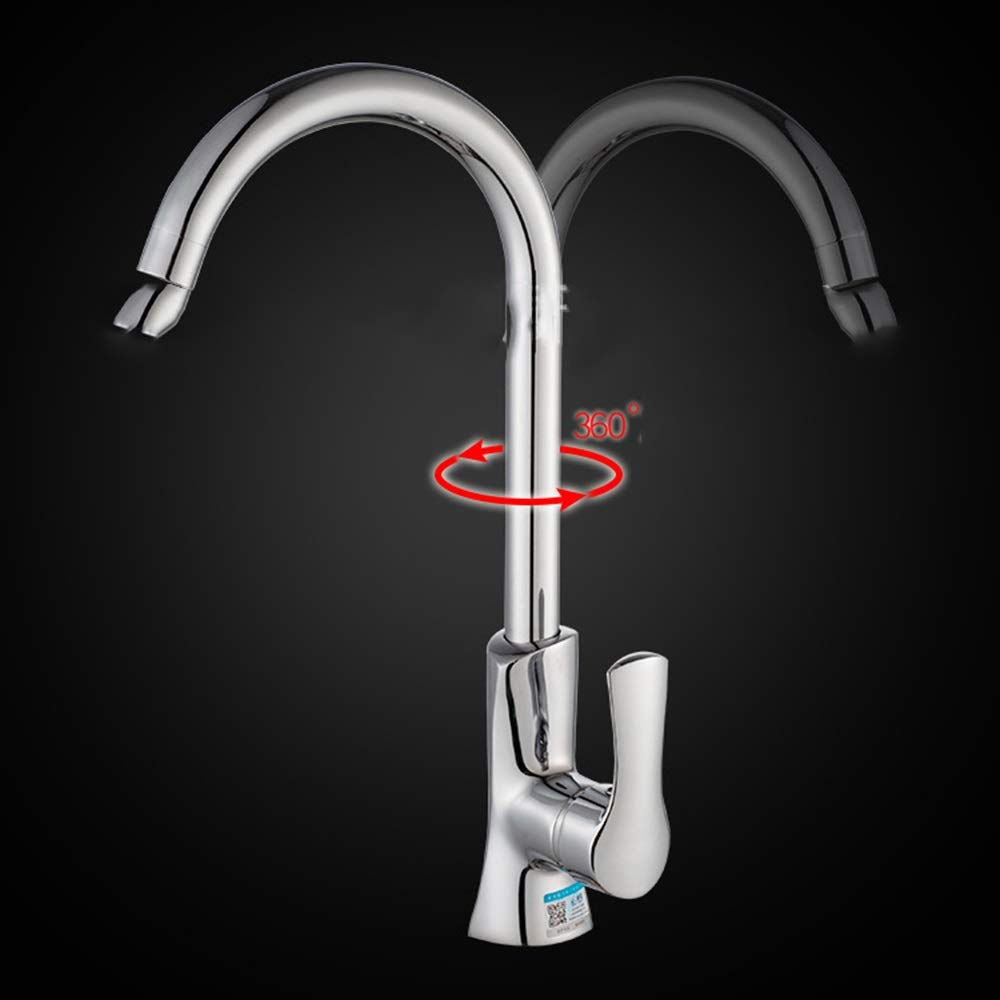 360° Rotating Bathroom Faucet Trim Kit - Hot & Cold Water Sink Faucet for Kitchen, Bathroom, Balcony | Durable Brass Construction for Home & Commercial Use