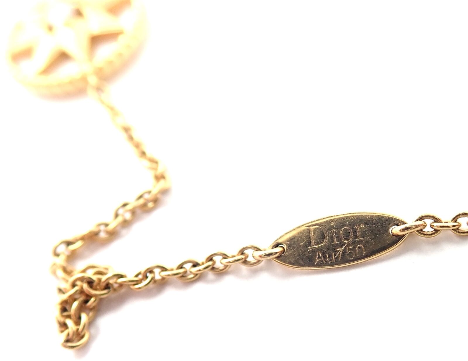 Christian Dior 18k Gold Rose de Vents Mother of Pearl Diamond 42