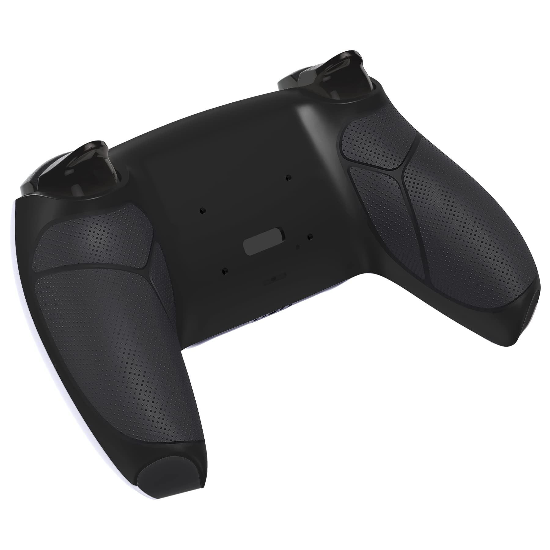 eXtremeRate Soft Grip Back Cover Case for PS5 Controller with Rise4 Remap Paddles Kit - Black | Enhanced Comfort & Control for Gaming, Streaming & Competitive Play