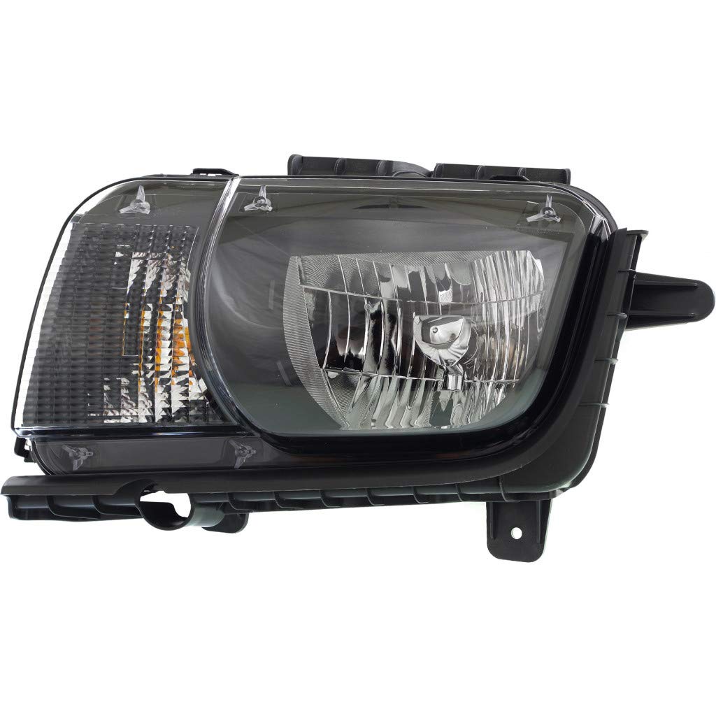 CarLights360: Chevy Camaro Headlight Assembly 2010-2013 Driver Side with Bulbs - Black Housing DOT Certified Replacement for GM2502346, 22959917, 92232124, 20981024 | Perfect for Night Driving & Auto Upgrades
