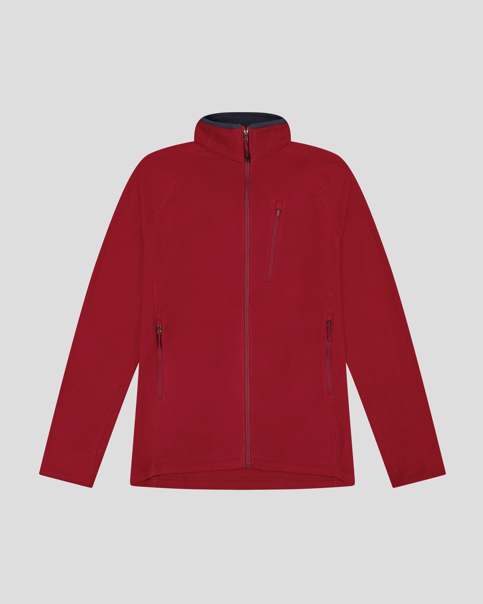 Men's Ridge 100 PrimaLoft Bio Fleece Jacket - Lightweight Warm Winter Coat for Hiking & Outdoor Activities - Pinot Color