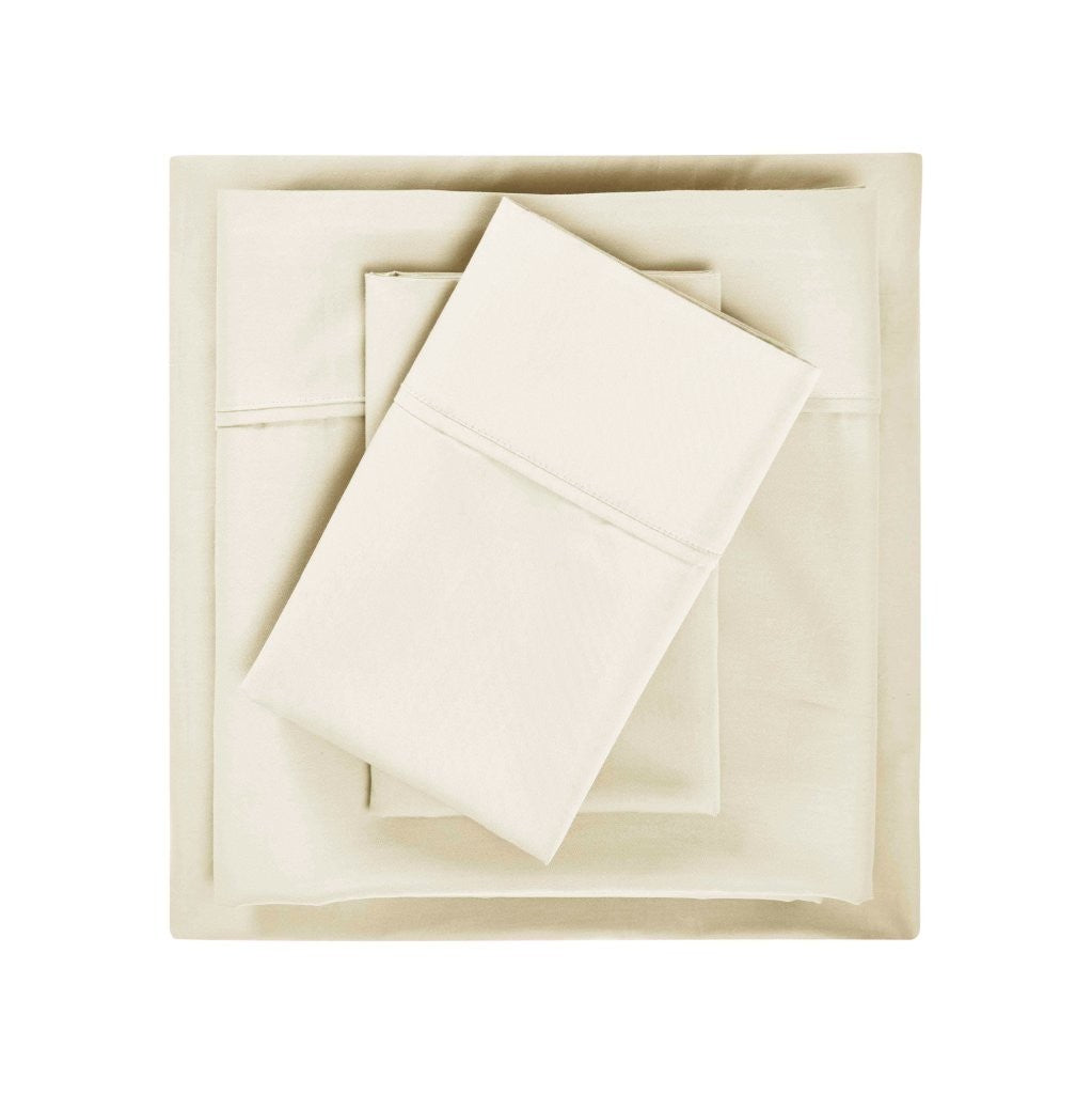 Premium 1400-1500 Thread Count Cotton Blend Deep Pocket Bed Sheet Set - Ultra Soft & Breathable for a Comfortable Sleep - Perfect for Master Bedroom, Guest Room & Dorm