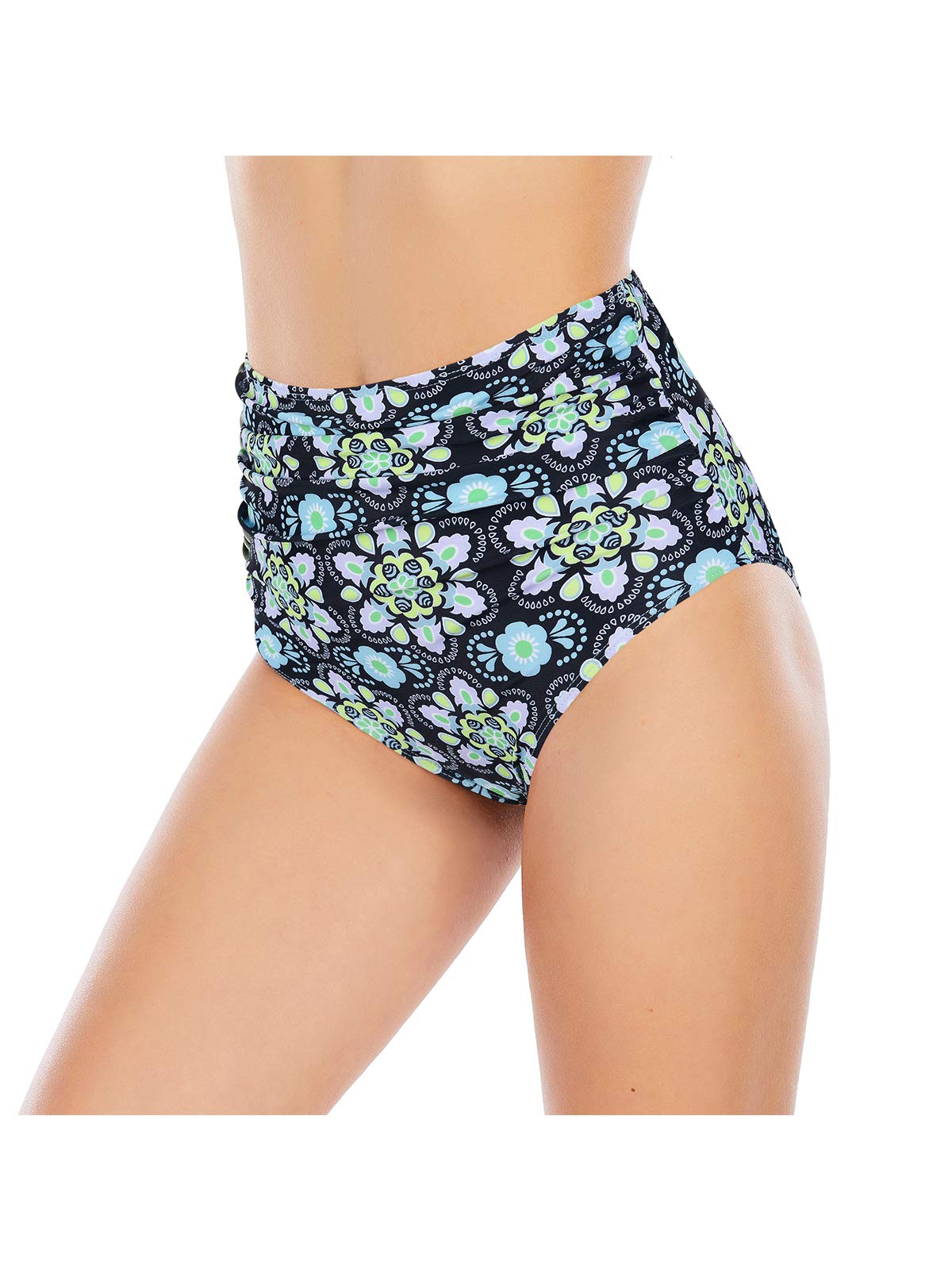 Century Star High Waist Bikini Bottom - Tummy Control Swimwear for Women | Beach & Pool