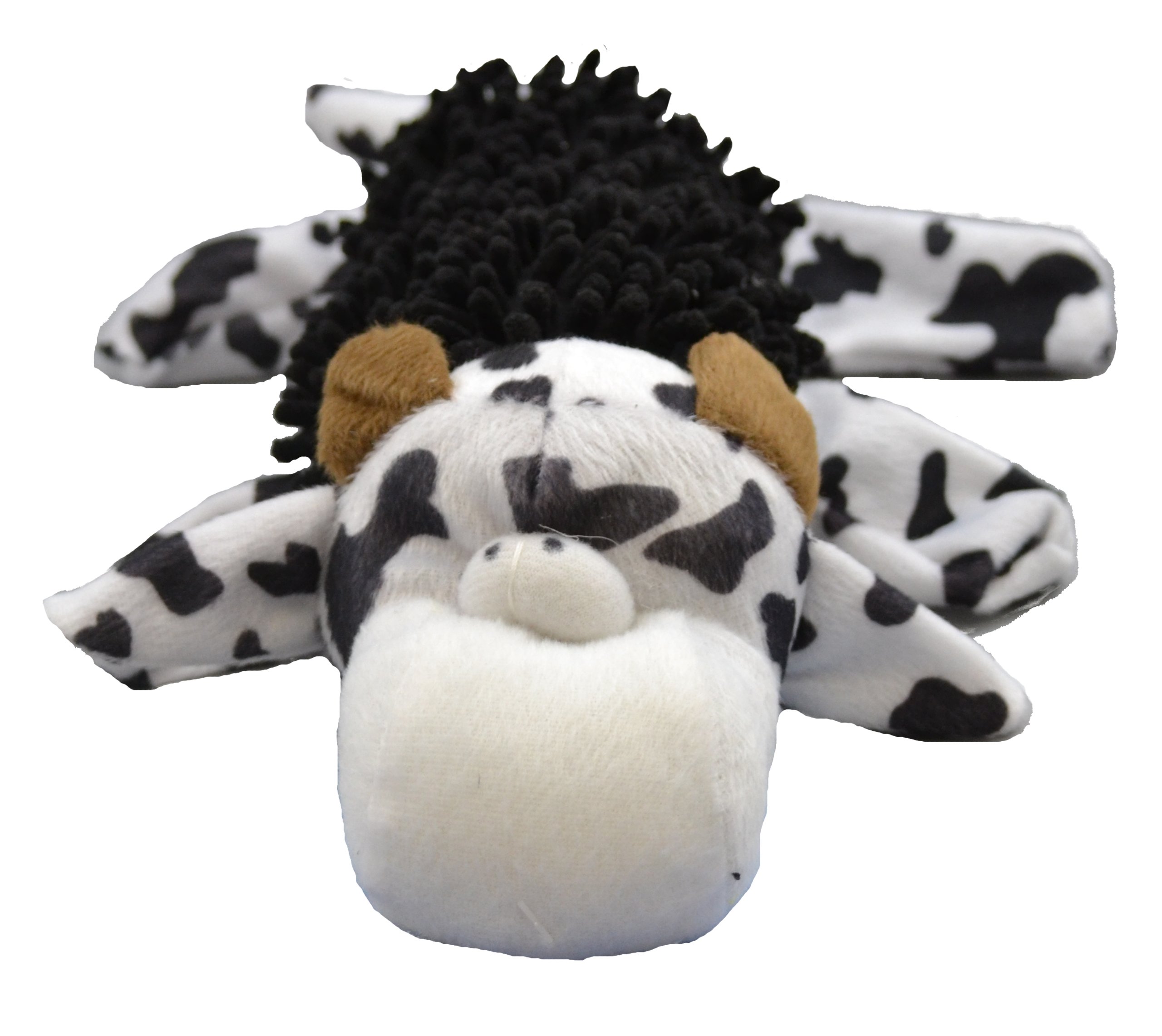 Durable Dog Chew Toy - Squeaky Shaggy Cow Bottle for Aggressive Chewers - Fun Interactive Pet Toy for Small & Medium Dogs - Perfect for Playtime, Training & Anxiety Relief