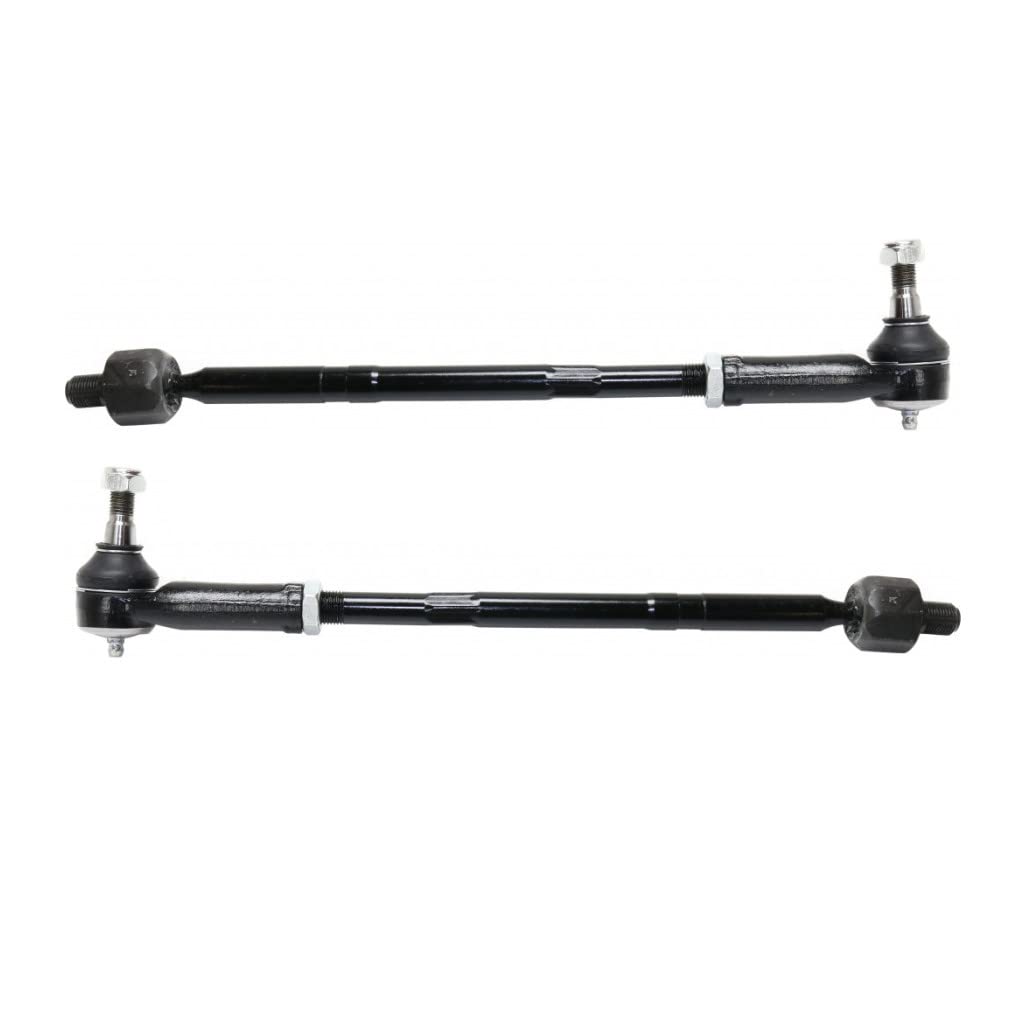 Audi TT/TT Quattro Tie Rod Assembly Pair - Front Adjustable Replacement for 2000-2006 Models (Driver & Passenger Side) | Improves Steering & Suspension Performance