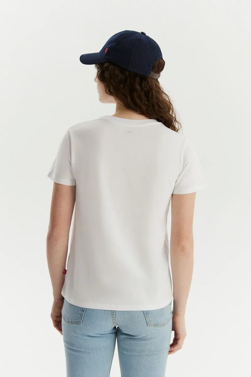 Levi's Men's The Perfect Tee White Cotton T-Shirt - Classic Fit Casual Wear for Everyday Comfort & Style