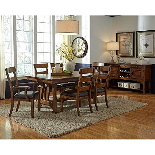 Simply Solid Kern Solid Wood 5-Piece Dining Room Set - Modern Farmhouse Table & Chairs for Kitchen, Breakfast Nook & Small Space Dining