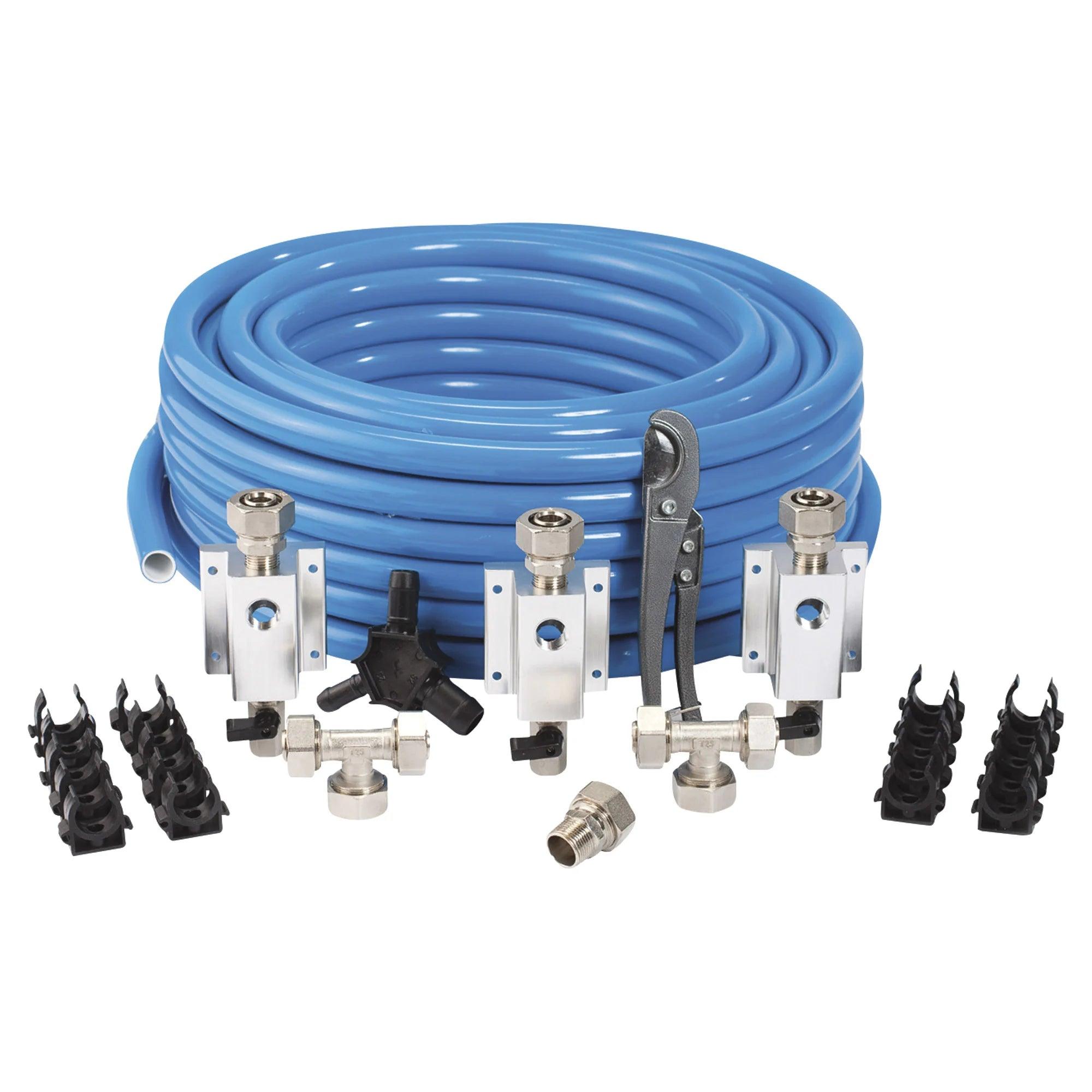 RAPIDAIR MaxLine 3/4 Inch 100ft Air Compressor Hose Master Kit - Perfect for Automotive Shops, Construction Sites & Home Garage Use